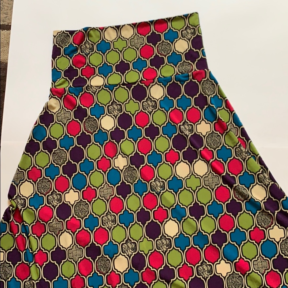 Printed Lularoe Maxi Skirt